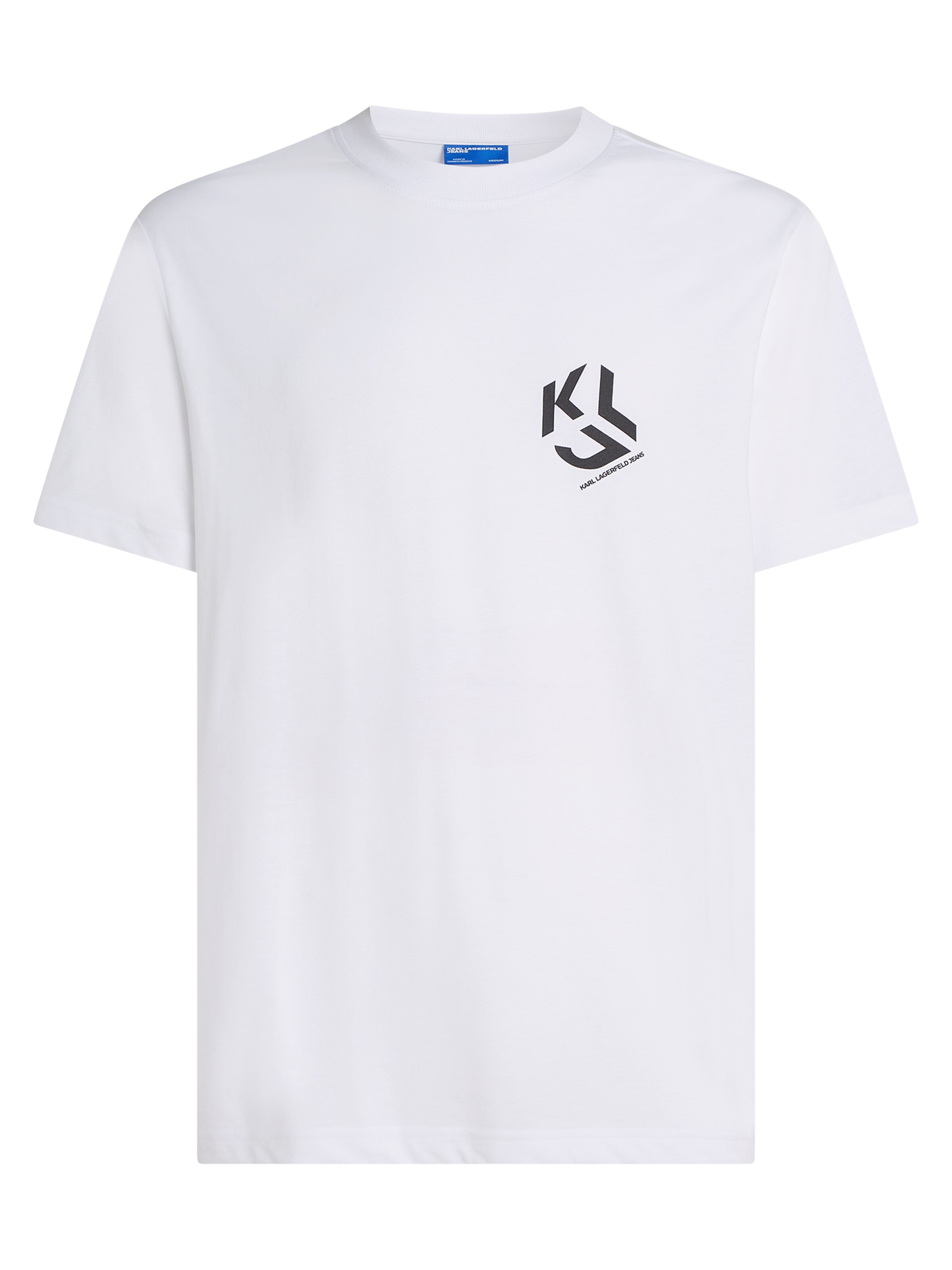 KARL LAGERFELD JEANS Tričko – bílá: přední strana