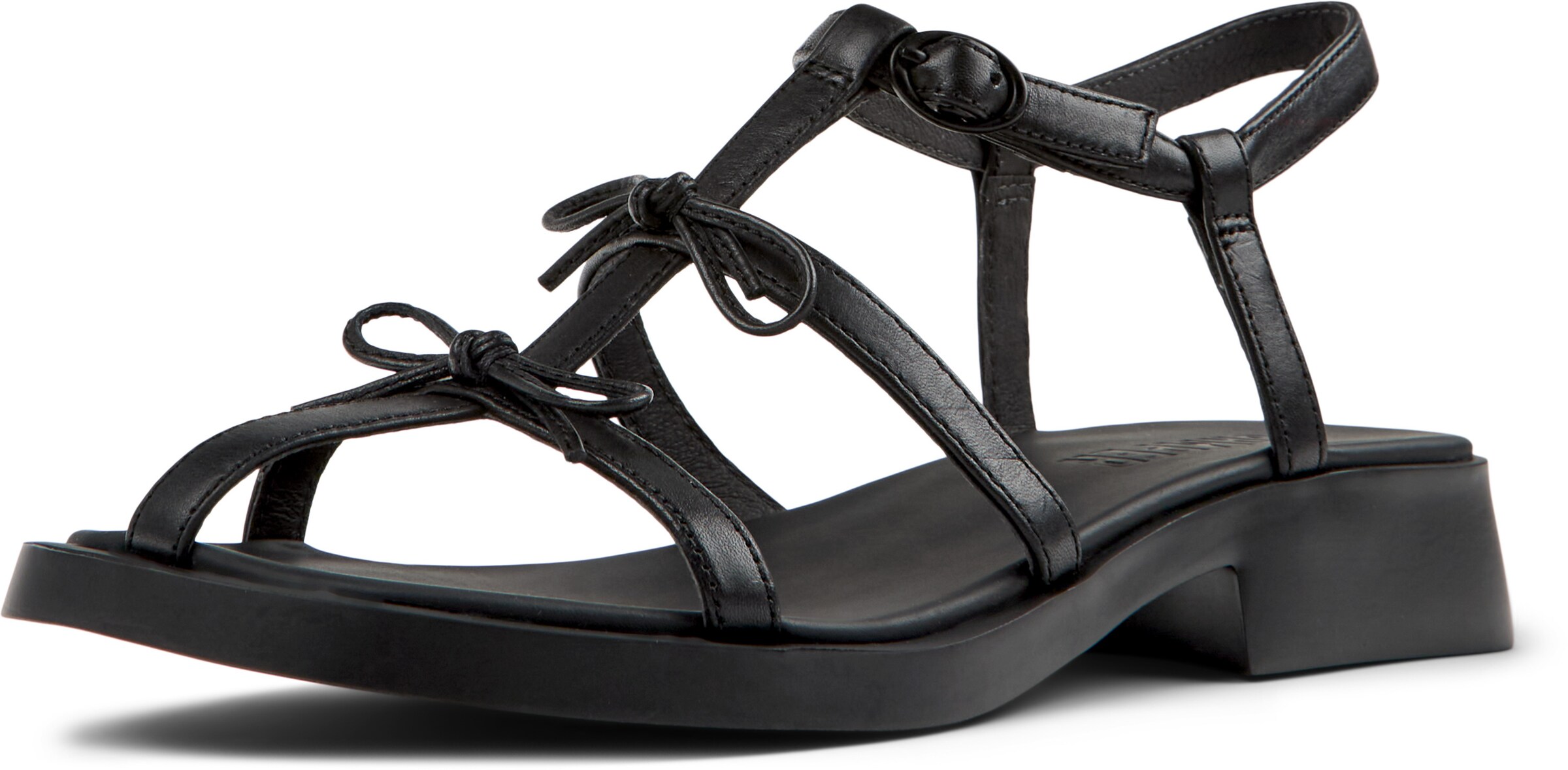 CAMPER Strap Sandals 'Dana' in Black: front