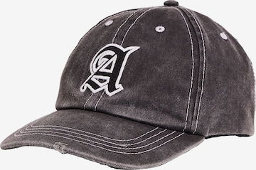 Cappello da baseball di Bershka in nero: frontale