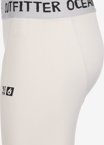 OUTFITTER Skinny Sportunterhose 'Tahi' in Weiß