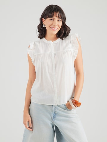 Pepe Jeans Bluse in Weiß: Vorderseite