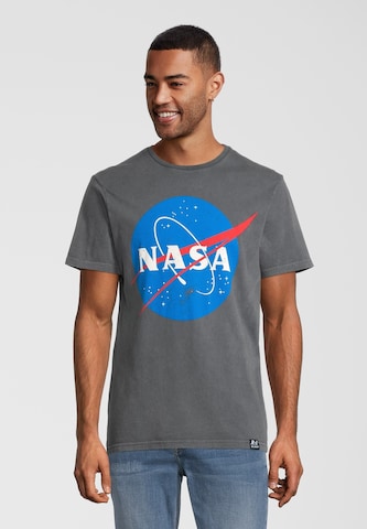 Recovered Shirt 'NASA Vintage Logo' in Grey: front