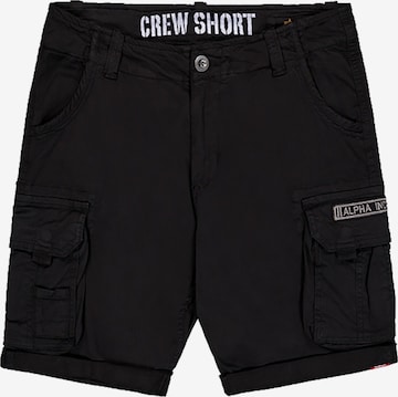 ALPHA INDUSTRIES Bojówki w kolorze czarny: przód