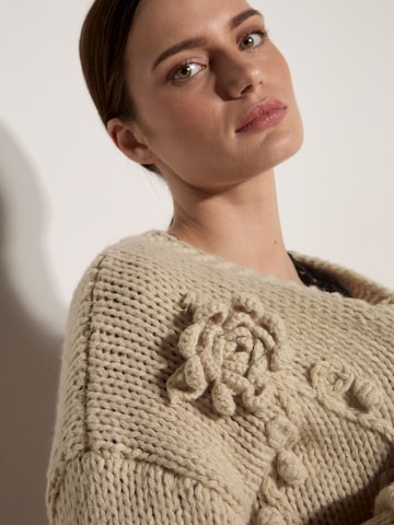 Cardigan bavarois ' ' Apricot en gris