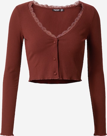 T-shirt Nasty Gal en marron : devant