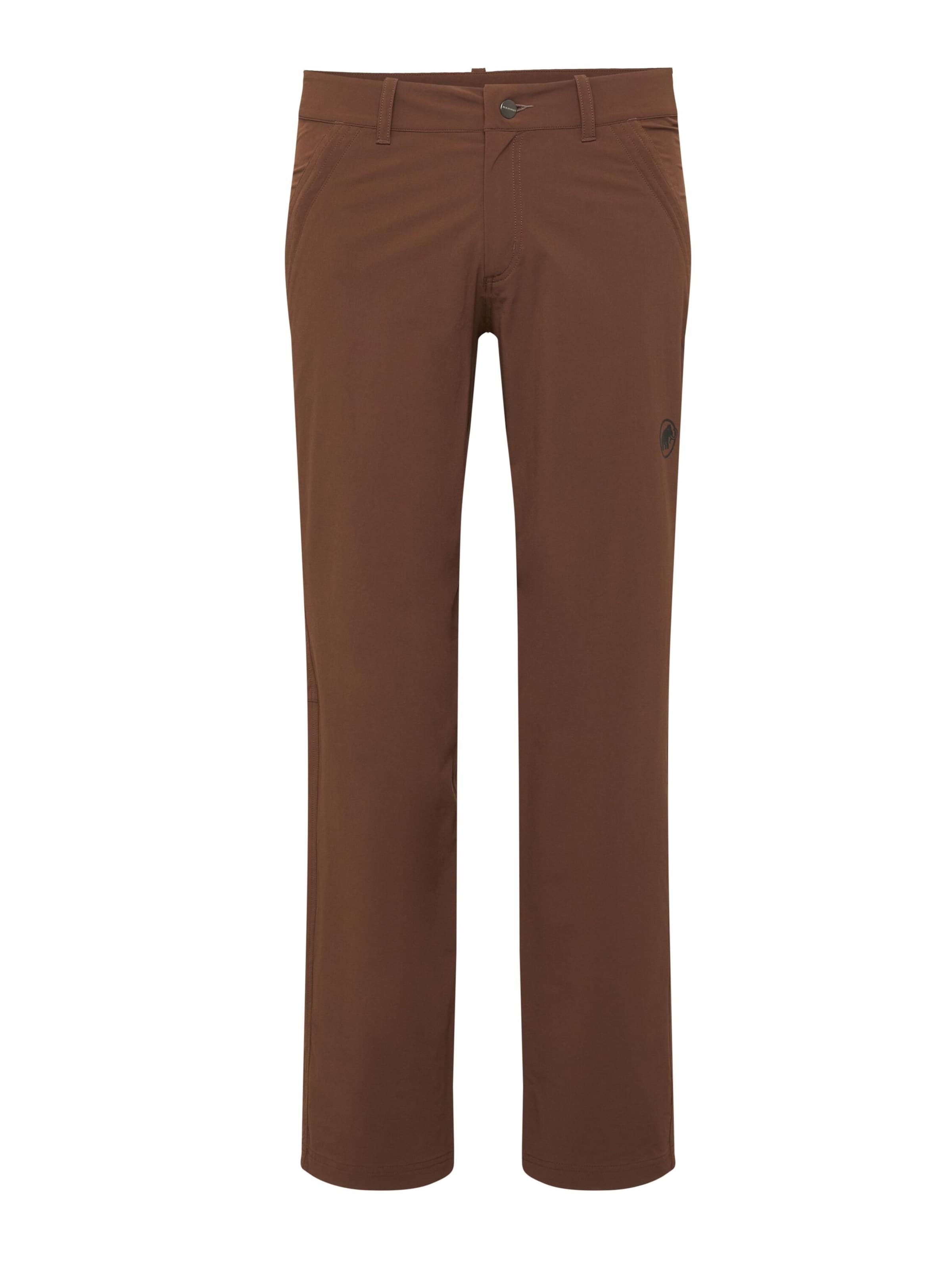 MAMMUT Outdoor Pants in Brown: front