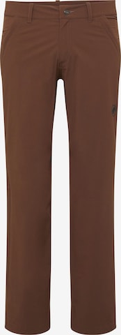 MAMMUT Outdoor Pants in Brown: front
