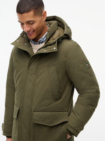 TOMMY HILFIGER Between-seasons parka 'ROCKIE' in Green