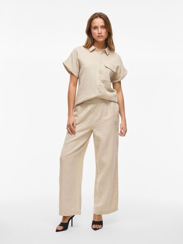 VILA Wide leg Broek 'VILania' in Grijs