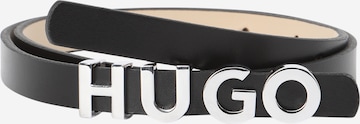 HUGO - Cinturón 'Zula' en negro: frente