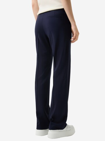 BOGNER Regular Bundfaltenhose in Blau