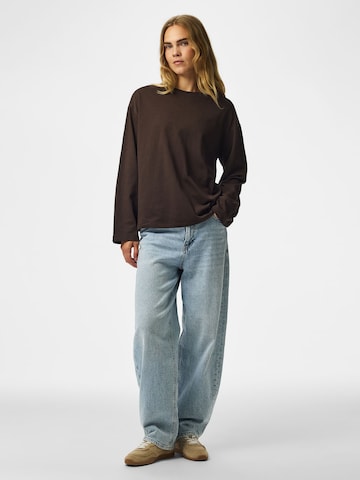 PIECES Shirt 'PCSADIE' in Brown