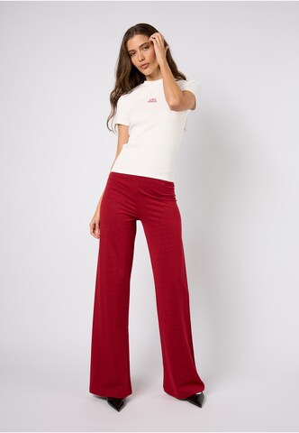 Wide leg Pantaloni 'Loui' di OH APRIL in rosso