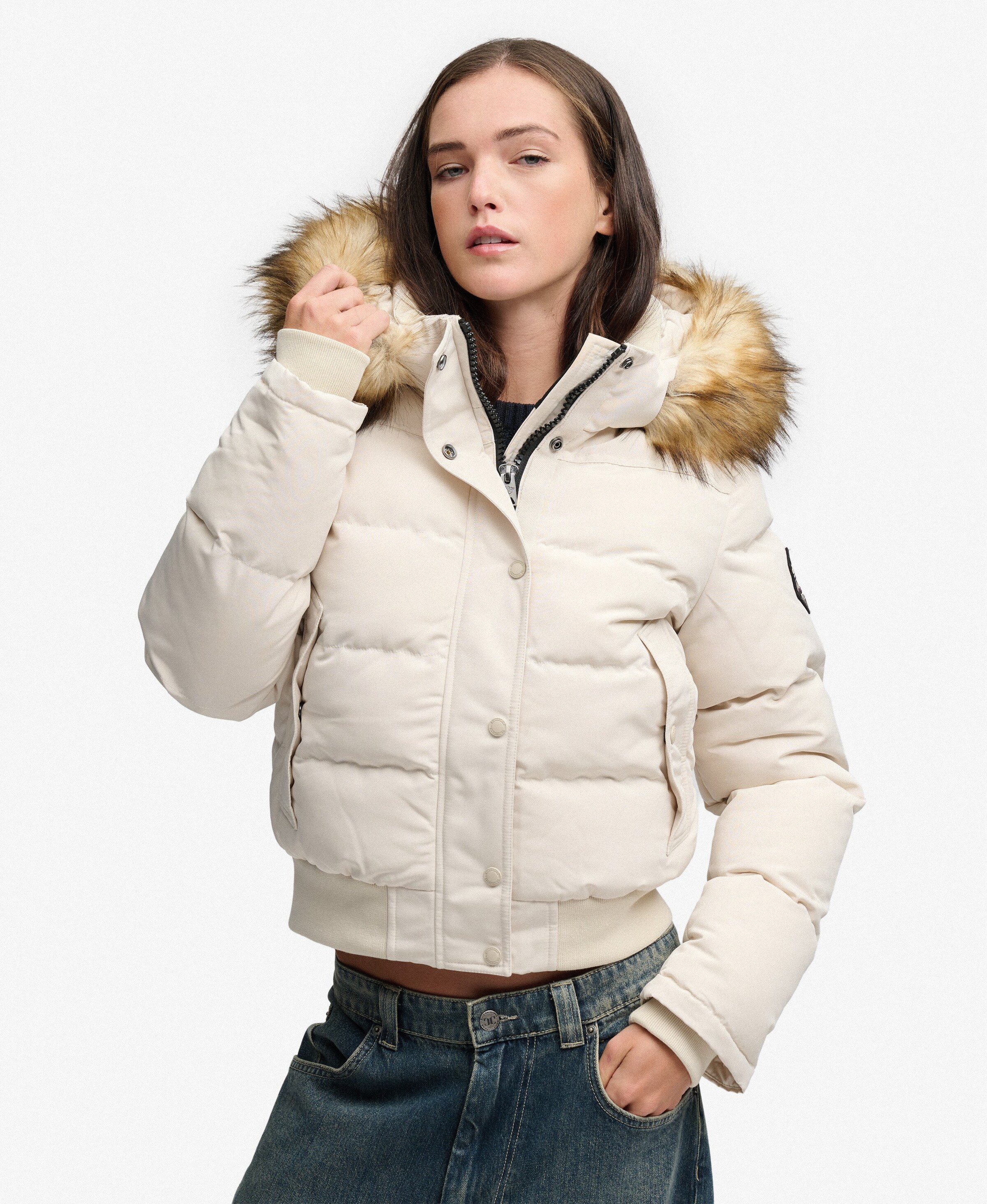 Superdry & Co Winter Jacket 'Everest' in Grey