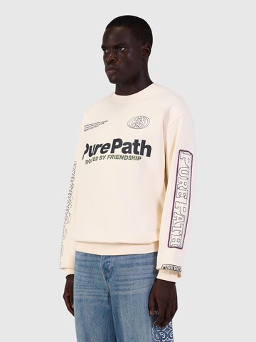 Sweat-shirt Pure Path en beige