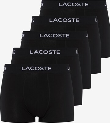 Boxers LACOSTE en noir : devant