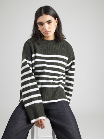 žalia PIECES Megztinis 'PCLINE': priekis