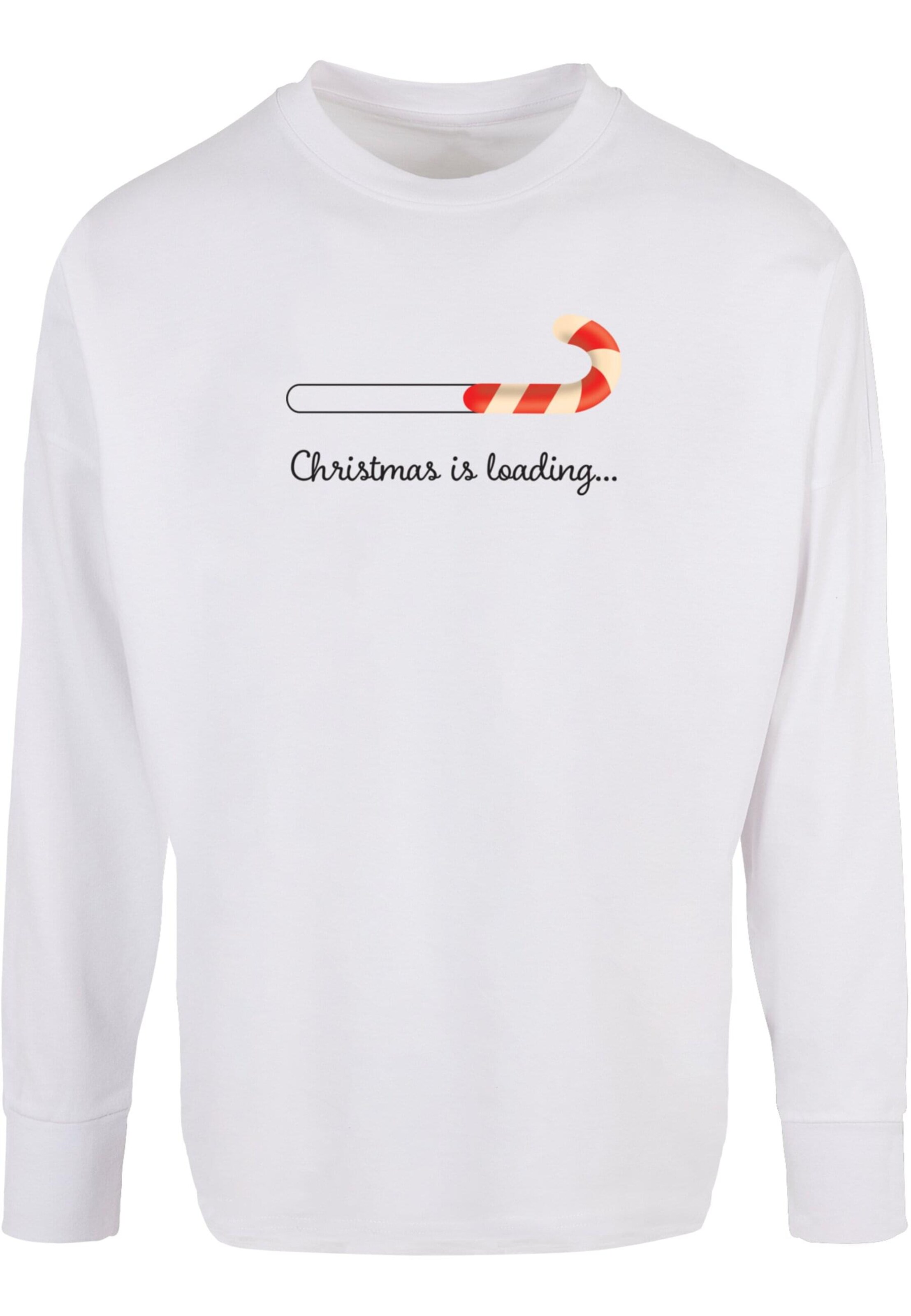 T-Shirt 'Christmas Loading' Merchcode en blanc : devant