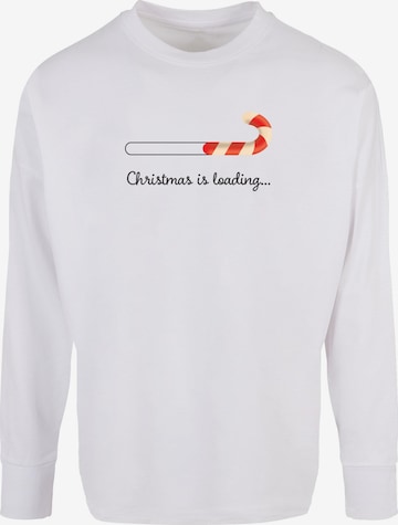 T-Shirt 'Christmas Loading' Merchcode en blanc : devant