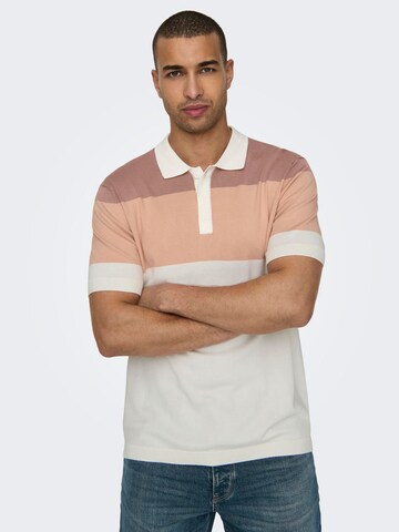 Pull-over 'WYLER' Only & Sons en rose