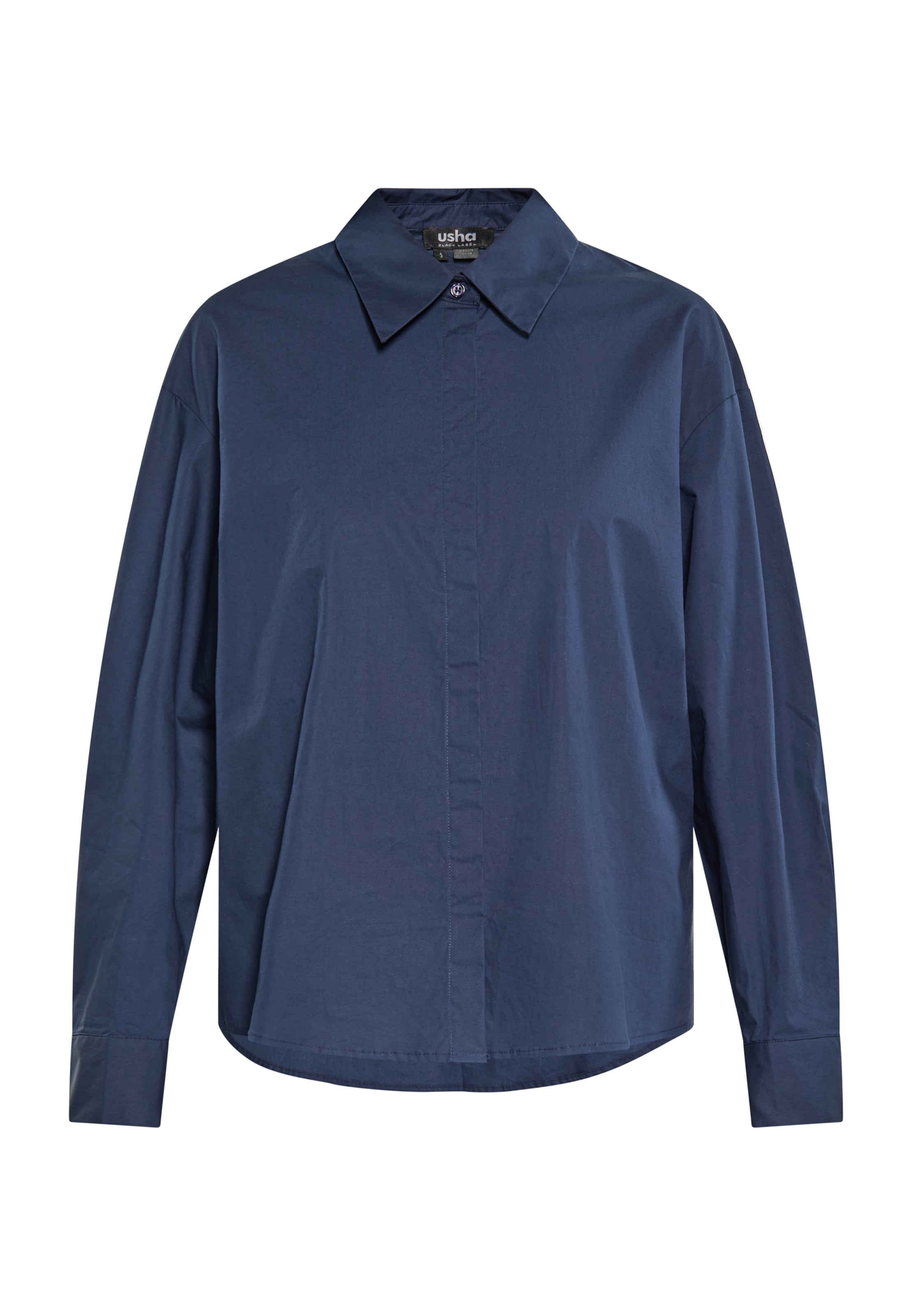 usha BLACK LABEL Bluse in Blau: Vorderseite
