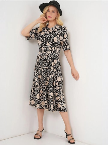 Robe-chemise Hiccup en noir : devant
