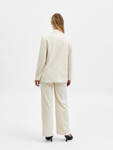 Selected Femme Tall Regular Pants 'Zoey' in Beige