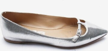 Salvatore Ferragamo Halbschuhe 37,5 in Silber: predná strana