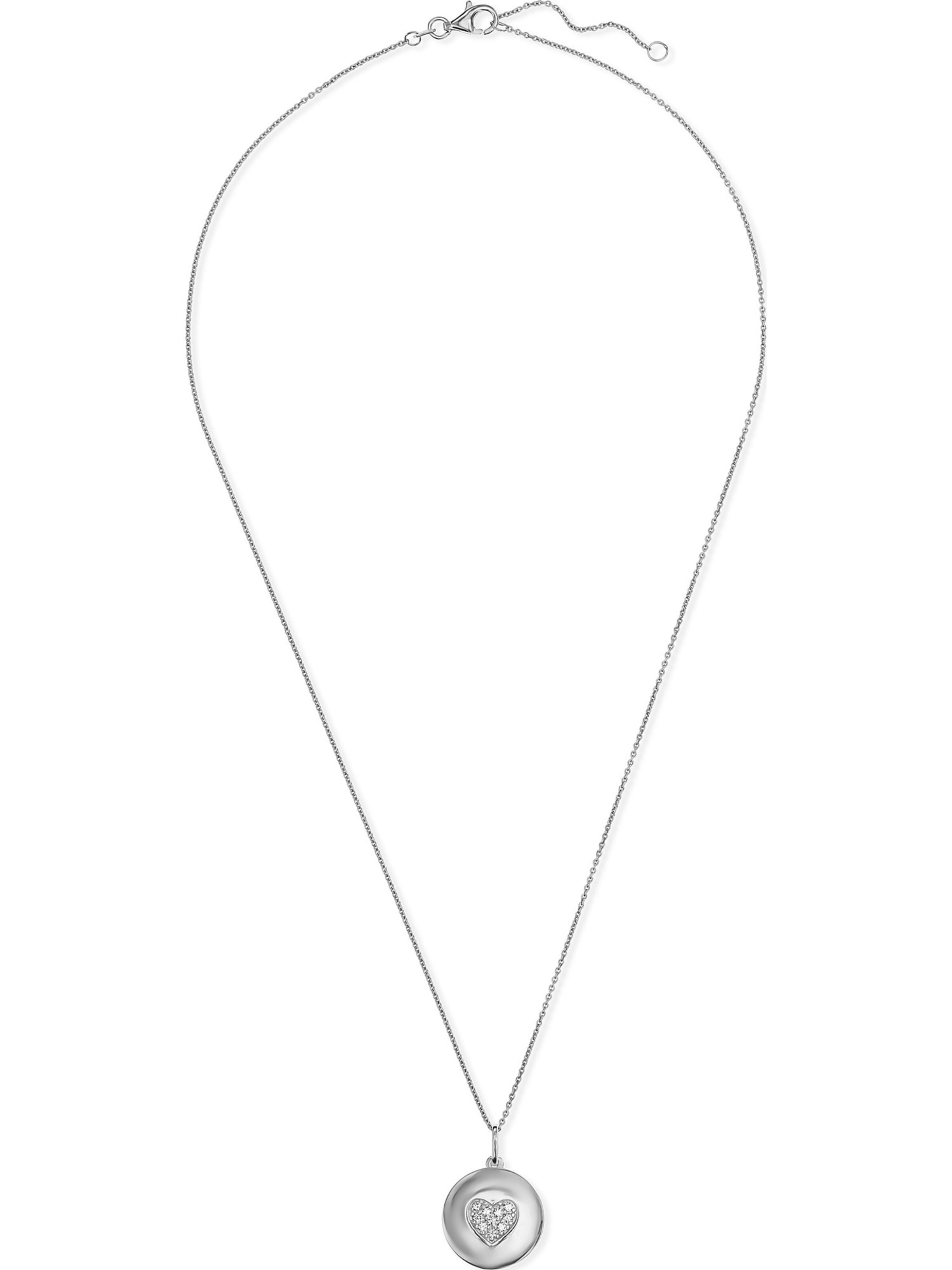 FAVS Necklace in Silver: front