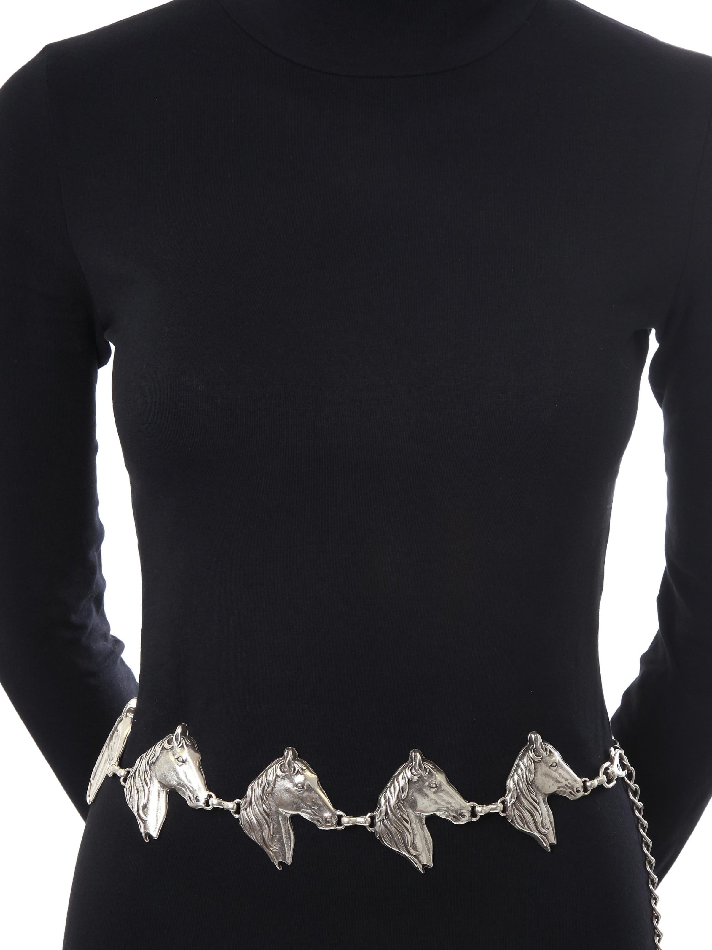 COLLEZIONE ALESSANDRO Belt 'Eija' in Silver