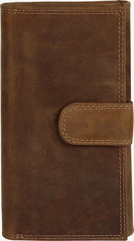 Porte-monnaies Bagan en marron : devant