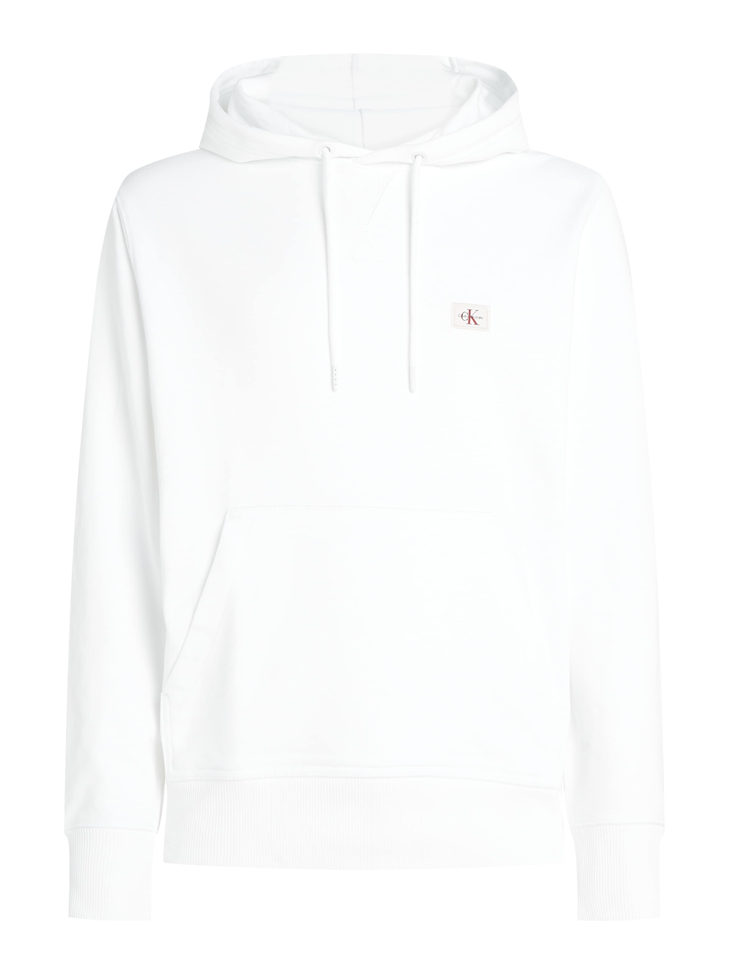 Calvin Klein Jeans Μπλούζα φούτερ σε λευκό: μπροστά