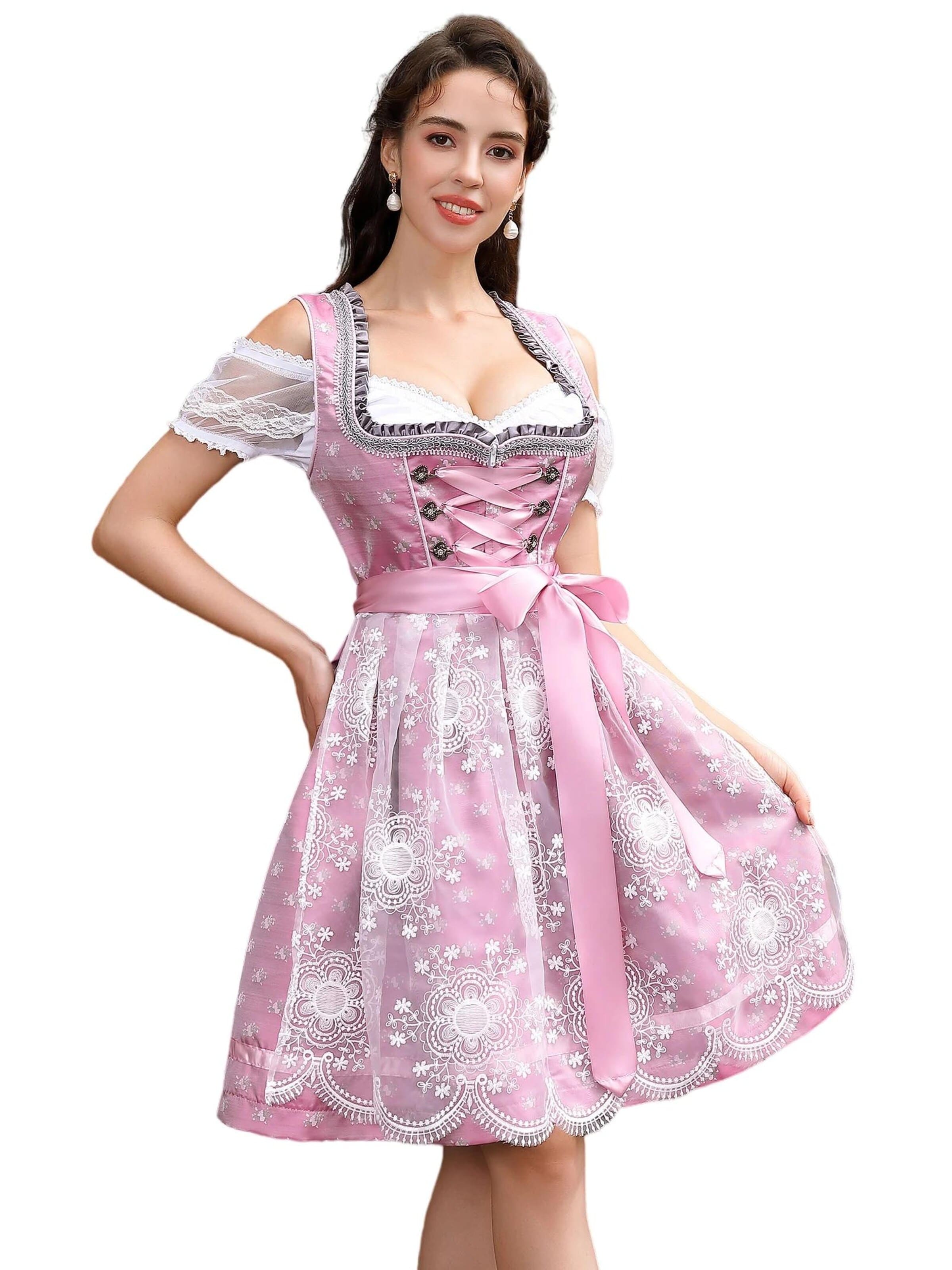 Yesfashion Dirndl‌‌‌‌ in Pink: Vorderseite