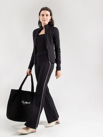 MICHAEL Michael Kors Rozkloszowany krój Spodnie w kolorze czarny