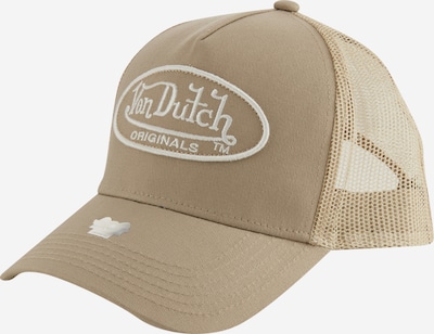 Cappello da baseball 'Boston' Von Dutch Originals di colore beige scuro / bianco, Visualizzazione prodotti