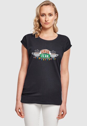 T-shirt 'Friends - Central Perk Christmas Lights' ABSOLUTE CULT en noir : devant
