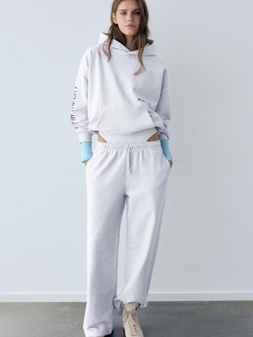 Pull&Bear Sweatshirt 'PACIFIC INSPIRED' in Grijs