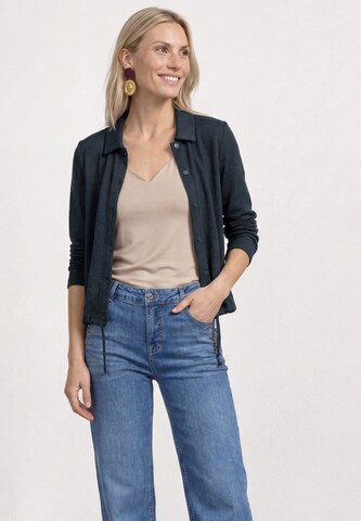 STREET ONE Strickjacke in Blau: Vorderseite