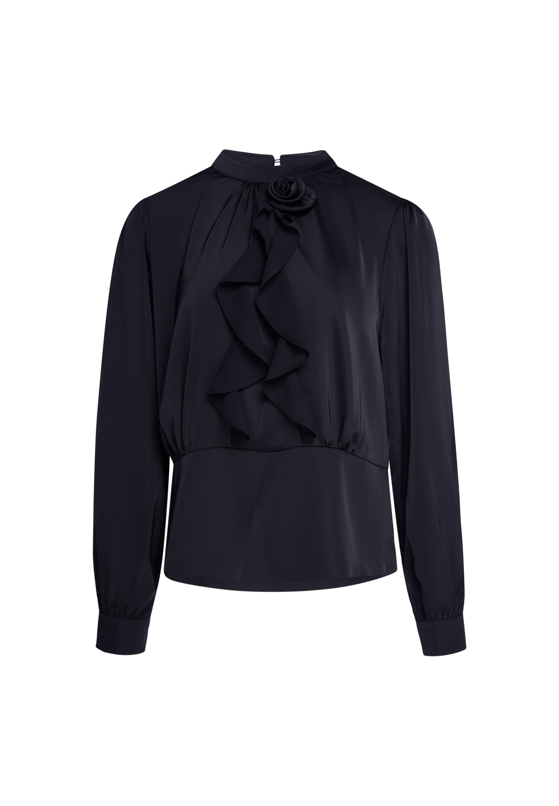 usha BLACK LABEL - Blusa en negro: frente