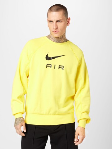 Nike Sportswear - Sweatshirt 'Air' em amarelo: frente