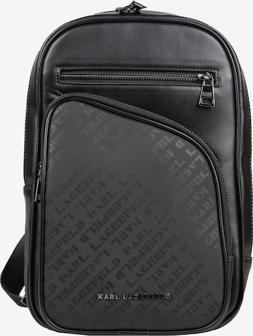 Karl Lagerfeld Crossbody Bag in Black: front