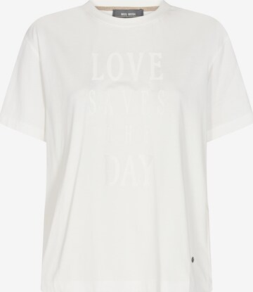 MOS MOSH T-shirt i vit: framsida