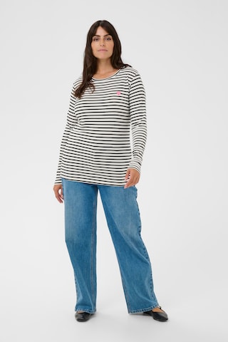 KAFFE CURVE - Camisa 'KClia' em branco