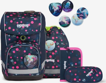 ergobag Backpack 'Cubo Set 5tlg.' in Blue: front