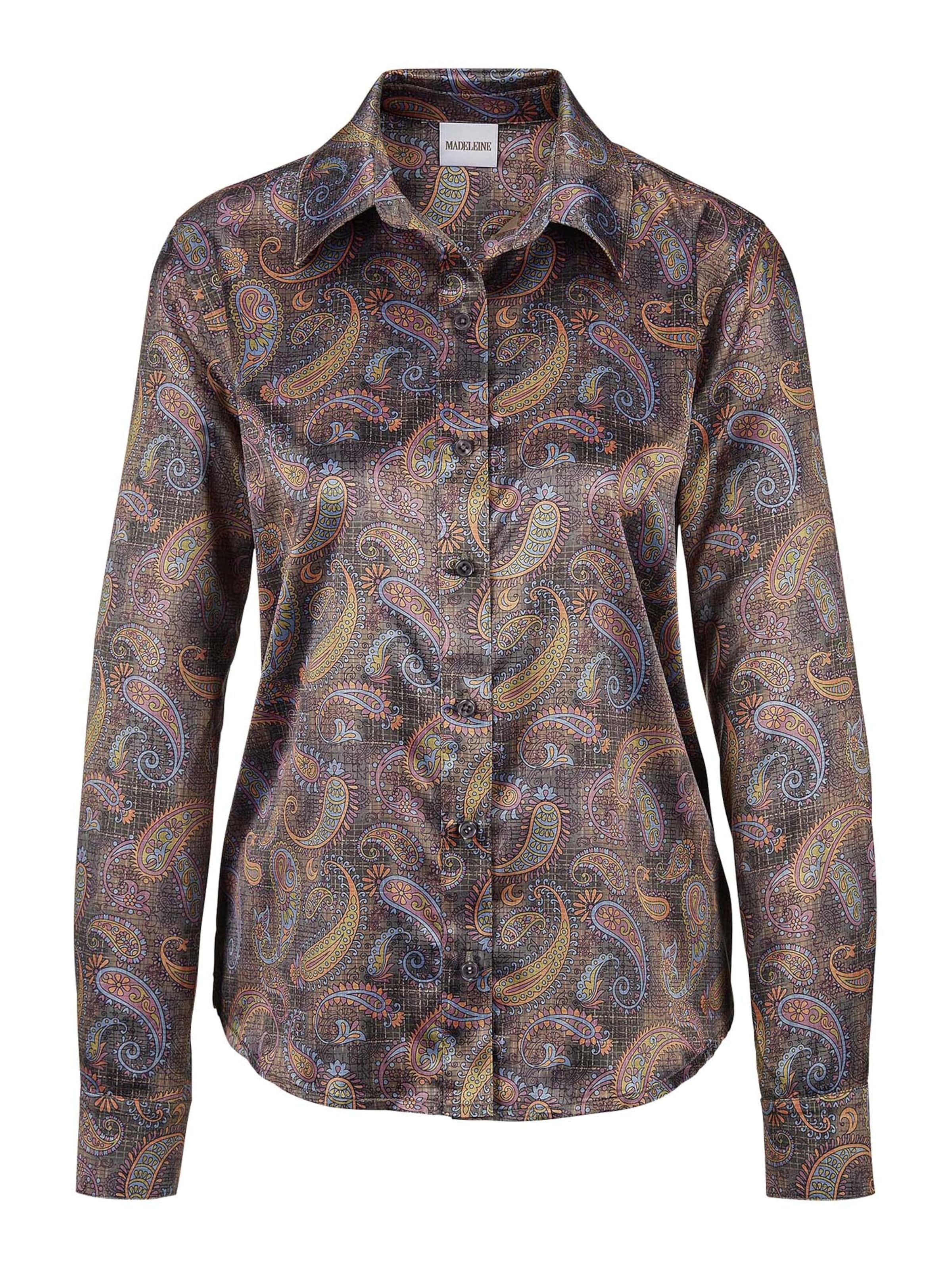 Chemisier MADELEINE en gris : devant