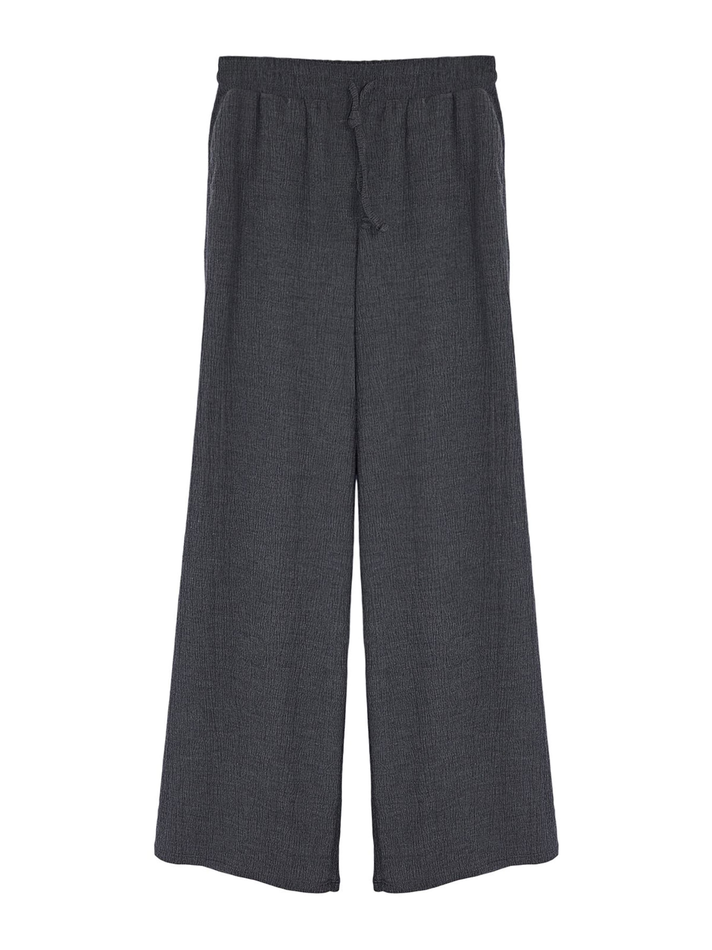 Largi Pantaloni de la Trendyol pe gri: față