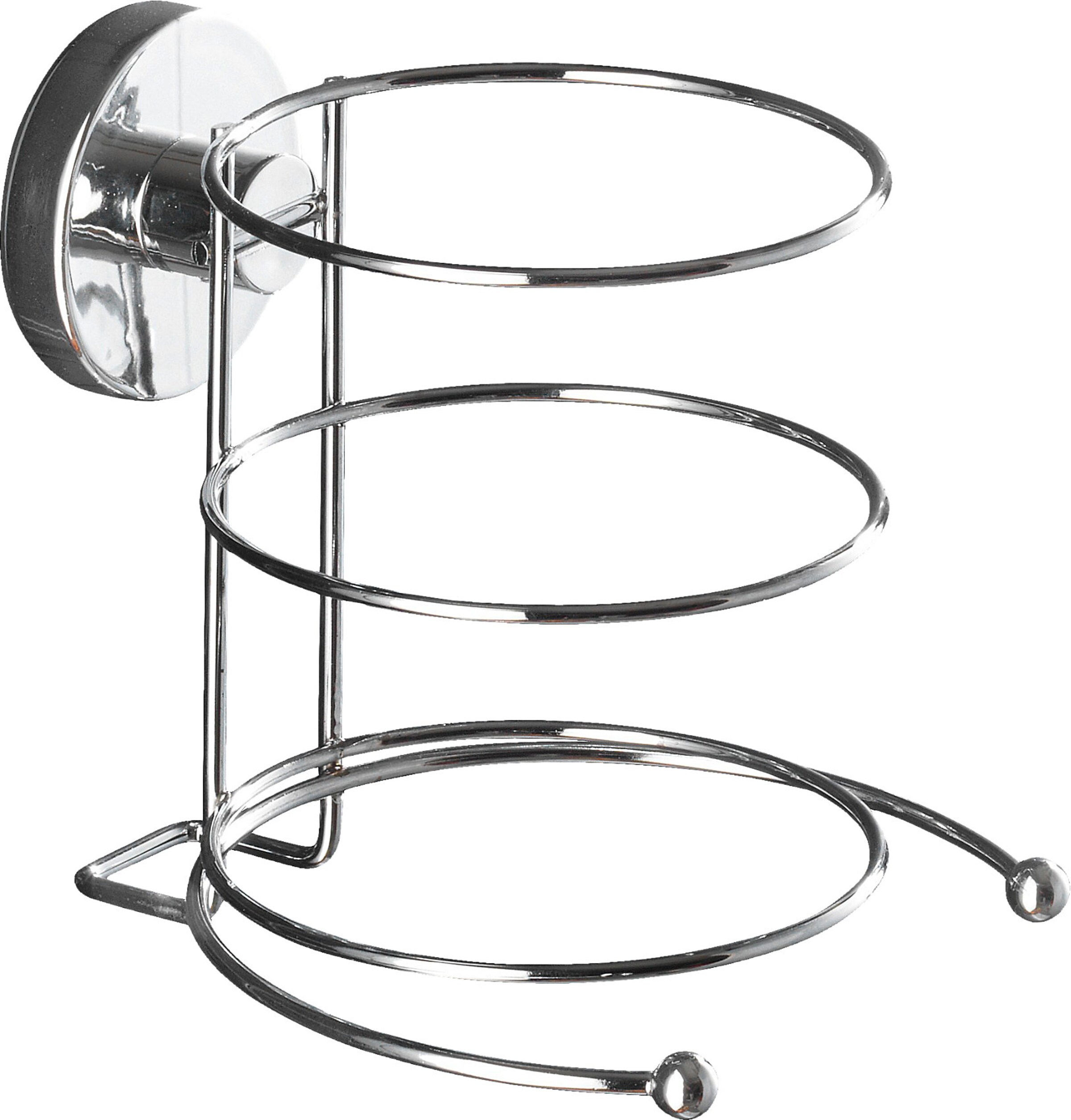 Wenko Haartrocknerhalter in Silber: Vorderseite