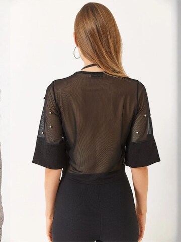 Bianco Lucci Bluse in Schwarz