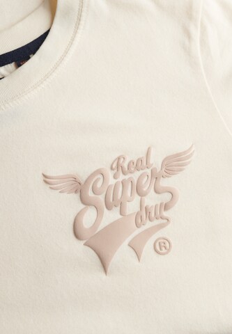T-shirt 'Super Wings' Superdry en beige
