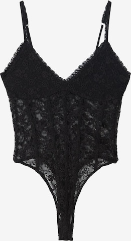 Bershka Bodysuit in Black: front